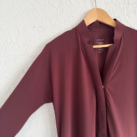 ADAY Something Borrowed Jetset Dress Merlot Red - Picture 4 of 10